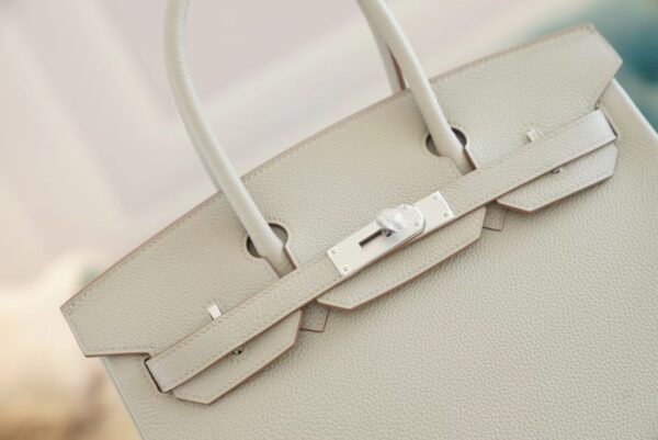 1f07744526ec672 God Factory Bags Hermes Birkin Bag30CM C80 Gris Pearl Togo Leather Silver Hardware