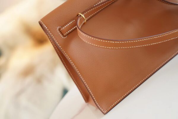 1fdc031358dce55 Sale Hermes Kelly Danse22CM CK37 Gold Evercolor Leather Shoulder Bag