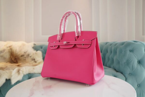 2019f0e0bfda7b3 God Factory Bags Factory Hermes Birkin30CM E5 Rose Tyrien Epsom Leather Silver Hardware