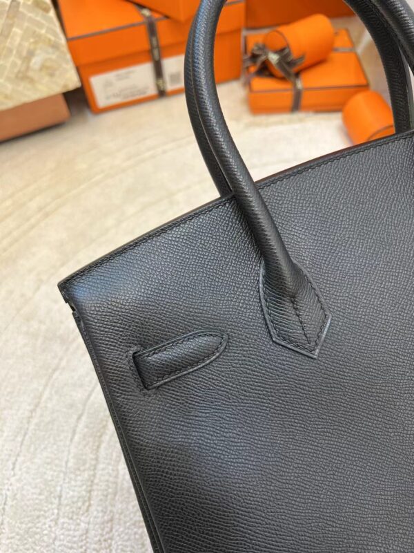 2198212a7f9e01f Taiwan Hermes Birkin 30CM Epsom Leather 89 Noir Gold Hardware