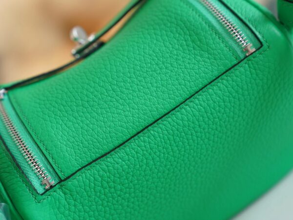 227f5a3048fc00d Fashion Hermes 0Z Vert Comics Mini Lindy 19CM Clemence Gold Hardware