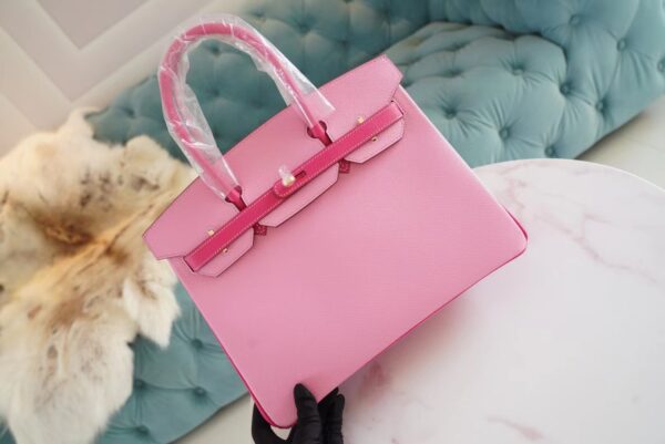 232c1bce53d2066 God Factory Bags Hermes 1Q Rose Confetti/E5 Rose Tyrien Epsom Leather Birkin30CM