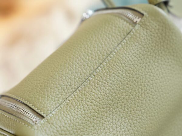 23d5138fb6d51ae God Factory Bags Factory Hermes Q1 Sauge Clemence Leather Mini Lindy19CM Silver Hardware