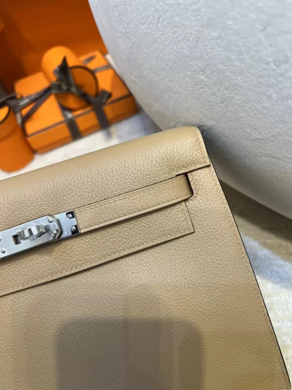 241172c8fe639a2-jpg UK London Hermes 0M Chai Kelly Danse 22CM Evercolor Silver Hardware