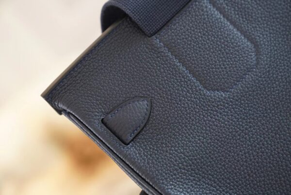 2441a7c178bc02b Sale Hermes 2Z Blue Nuit Togo Leather Hac A Dos Backpack Silver Hardware