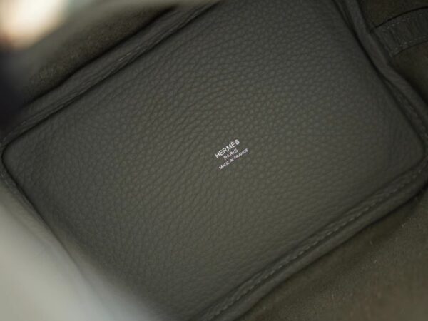 2493ad9e77b5df5 New Hermes Picotin Bag 18CM Clemence 4Z Gris Mouette Silver Hardware