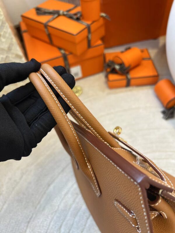 24e077a5c896f28 Handmade Hermes Birkin Sellier 25CM 37 Gold Epsom Gold Hardware