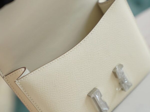 2541ac4692b979c God Factory Bags Hermes Constance14cm Shoulder Bag C10 Craie Epsom Leather Silver Hardware
