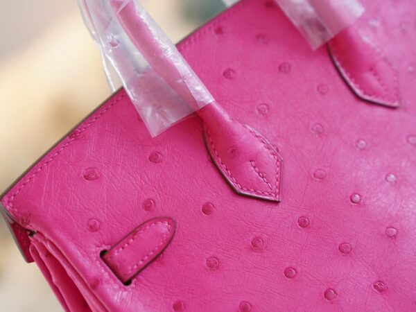 25b12e359689bfa God Factory Bags Hermes Birkin Bag25CM E5 Rose Tyrien South Africa KK Ostrich Skin