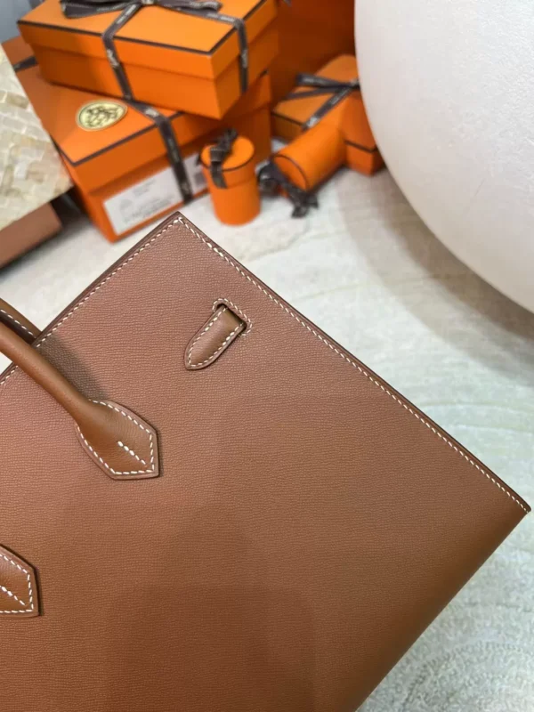 25bbfc1943b5757-jpg UK London Hermes Madame Leather 37 Gold Birkin Sellier 25CM Gold Hardware