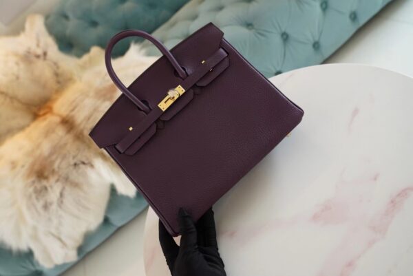 2778b5d003ea6ab USA New York Hermes Birkin 25CM Togo 59 Raisin Gold Hardware