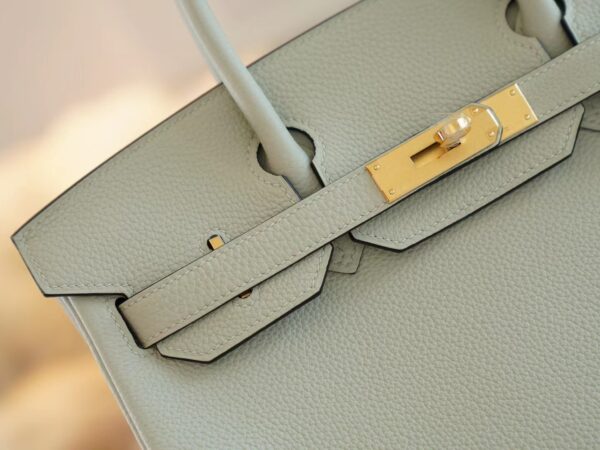 27a4377dedc6958 God Factory Bags Hermes Factory Birkin 30CM 0W Gris Neve Togo Leather Gold Hardware