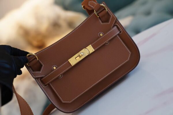2927e4c0eadf3b9 Fashion Hermes CK37 Gold Jypsiere Mini Evercolor Leather Gold Hardware