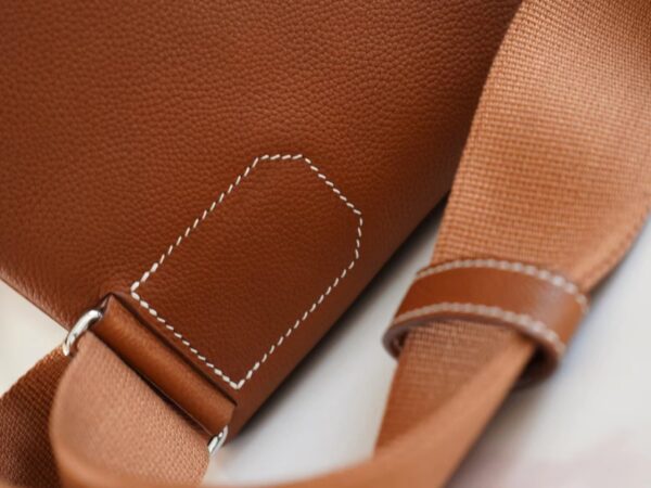 29b4f1e4af44a89 New Hermes 37 Gold Barenia Faubourg Hac A Dos Shoulder Bag Silver Hardware