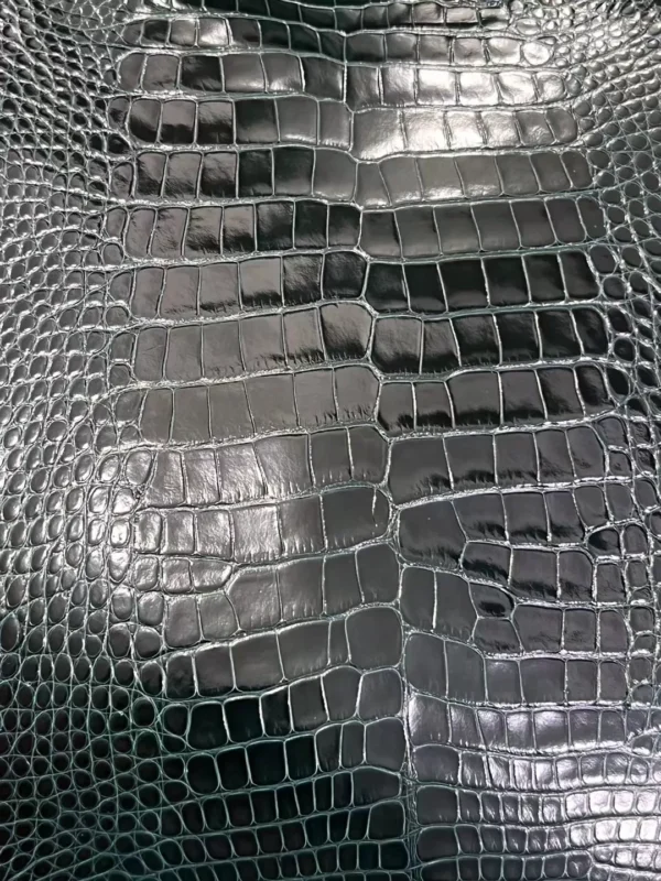 New Arrival Hermes Shiny Alligator Crocodile 6O Vert Cypres