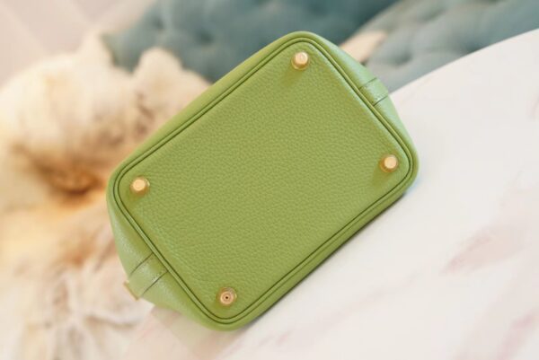 2a5facc442e526d Wholesale God Factory Bags Hermes Picotin18CM 3I Vert Criquet Clemence Leather Gold Hardware