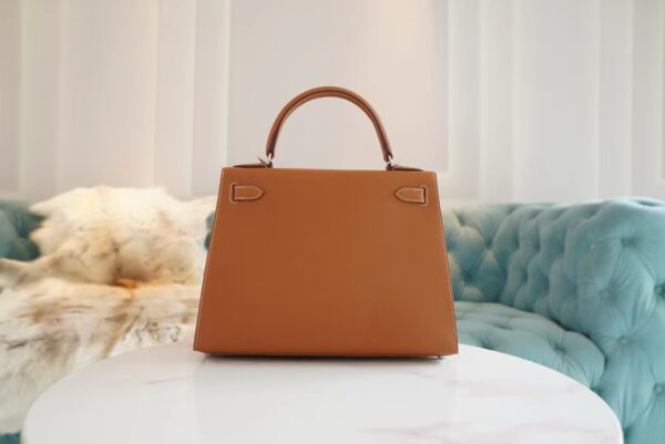 2b1b7bb8976dfdf God Factory Bags Hermes CK37 Gold Kelly 28CM Epsom Leather Women’s Bag Silver Hardware