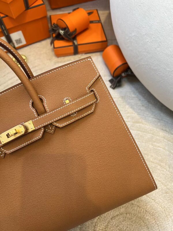 2bc7c5b6a47f0a6 Handmade Hermes Birkin Sellier 25CM 37 Gold Epsom Gold Hardware