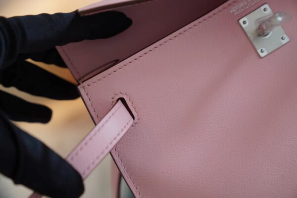 2bd24772da09e57 God Factory Bags Hermes Kelly Danse 22CM 3Q Rose Sakura Swift Leather Silver Hardware