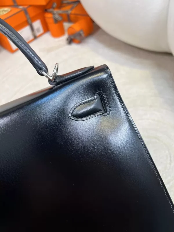 2c33a0d67718a1c-jpg Canada Ottawa Kelly Sellier 28CM Box Leather 89 Noir Silver Hardware