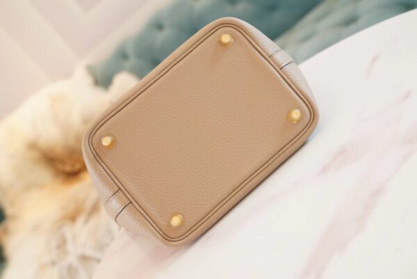2c68c3ceb39a5b2 God Factory Bags Hermes Factory S2 Trench Grey Clemence Leather Picotin18CM Gold Hardware