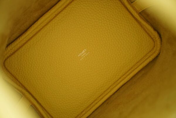 2c7cd99257609ac New Arrival Hermes 0Y Limoncello Picotin18CM Clemence Leather Gold Hardware