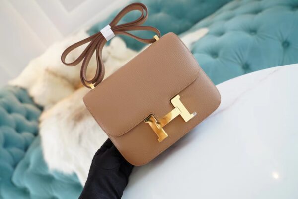 2dcfa8aa7b02030-1 Wholesale God Factory Bags Hermes Constance 19CM 2J Quebracho Chevre Leather Gold Hardware