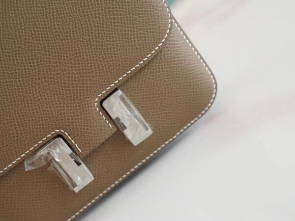 2ddcca60caecfad God Factory Bags Hermes C18 Gris Etoupe Epsom Leather Constance14cm Silver Hardware