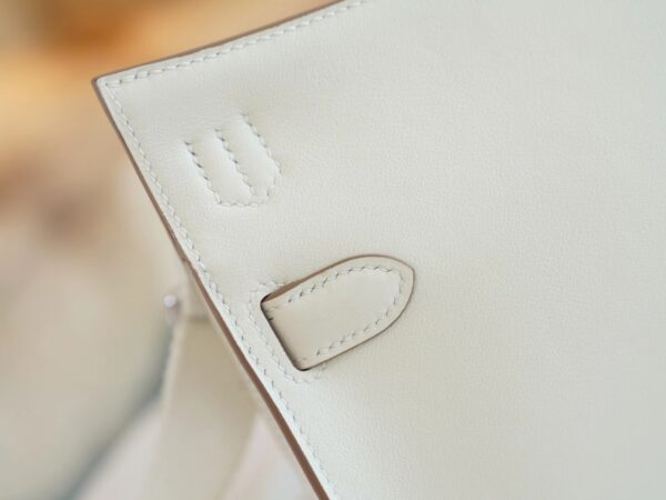2f31319e0ec0fc3 Hermes Factory Jypsiere Mini 23CM Swift 0T Mushroom Silver Hardware