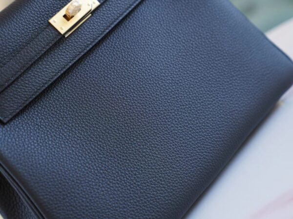 2f54b27264b4fce Full Handmade Hermes CK89 Nior Togo Leather Kelly 25CM Gold Hardware