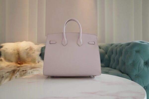 2f76f838ace02b9 Fashion Hermes Birkin 25CM 09 Mauve Pale Epsom Leather Silver Hardware