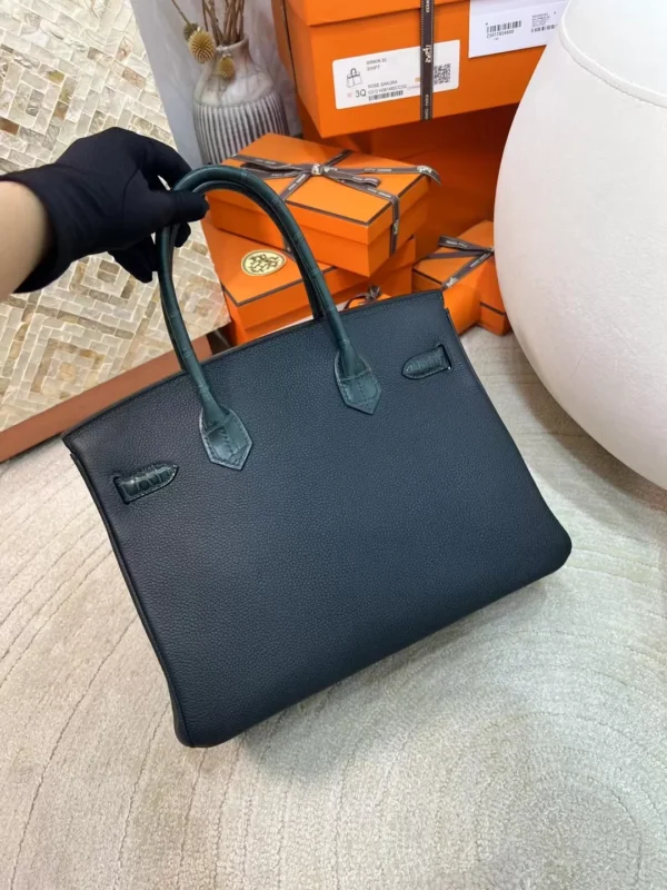 2f835bf7484fd7e-jpg Hermes Birkin Touch 30CM 6O Vert Cypres Matte Alligator Crocodile / Togo Gold Hardware