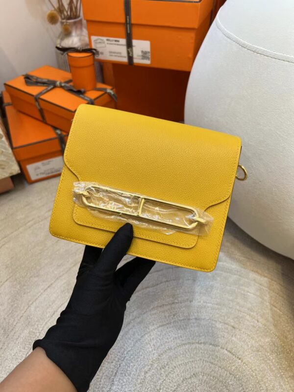 2fe4d45edd15ad9-1 Hermes Shop 9D Amber Evercolor Leather Roulis Mini 18cm Gold Hardware
