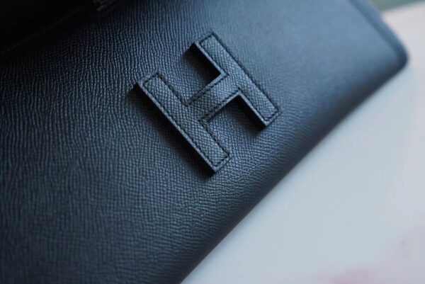 2fec2752002bf95 God Factory Bags Factory Hermes CK89 Black Epsom Leather Jige Clutch Bag Wallet
