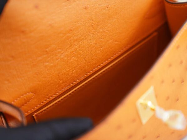 3034ae05bcac8ef Wholesale God Factory Bags Factory Hermes Mini Kelly Pochette22cm I9 Abricot Ostrich Leather