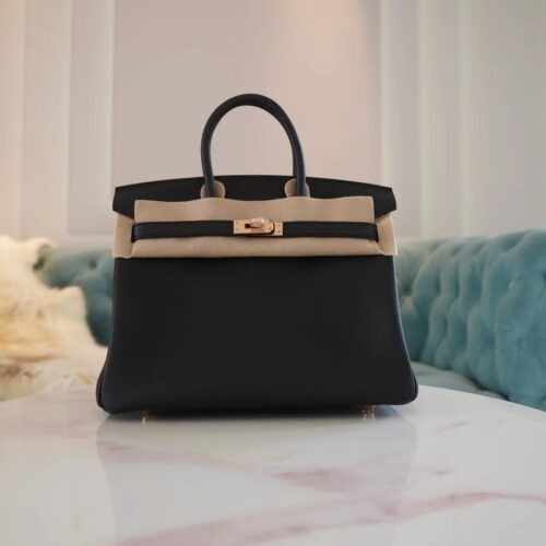 God Factory Bags Factory Hermes Birkin25CM CK89 Nior Togo Leather Rose Gold Hardware