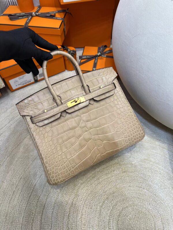 308367b9a973d41 Saudi Arabia Riyadh Hermes Birkin 25CM Matte Alligator 0M Chai Gold Hardware