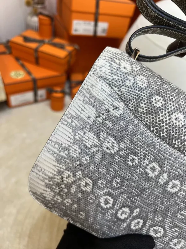 311e45f879b9651-jpg Hermes Ombre Lizard Leather Constance 19CM Silver Hardware
