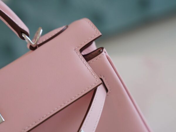 314fc6d2b68d745 Qatar Doha Hermes Kelly 25CM Swift 3Q Rose Sakura Silver Hardware