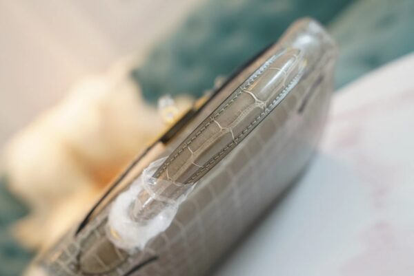 31eb971b771a822 God Factory Bags Hermes CK81 Gris Tourterelle Shiny Aligator Crocodile Kelly28CM Gold Hardware