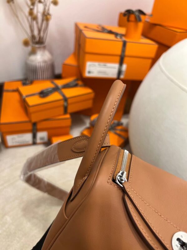 32736794a2addb9-1 Hermes Shop Mini Lindy 19CM 37 Gold Swift Leather Silver Hardware