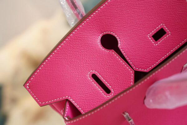 32f2672c20198db God Factory Bags Factory Hermes Birkin30CM E5 Rose Tyrien Epsom Leather Silver Hardware