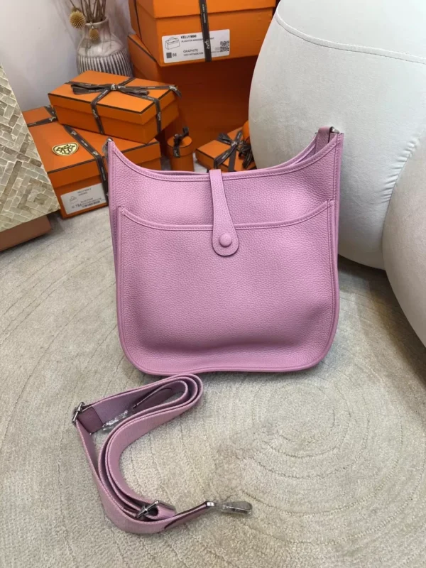 3312f99e68acb68-jpg New Arrival X9 Mauve Sylves Evelyne 29CM Clemence Leather Silver Hardware