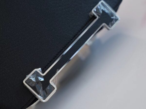 3381c380e9b4005 Hermes Bag Price Geta 20CM Chevre Mysore 89 Noir Silver Hardware