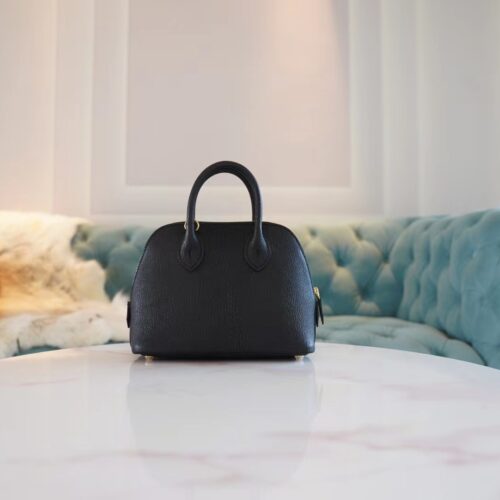 God Factory Bags Factory Hermes Mini Bolide18CM CK89 Nior Chevre Leather Gold Hardware
