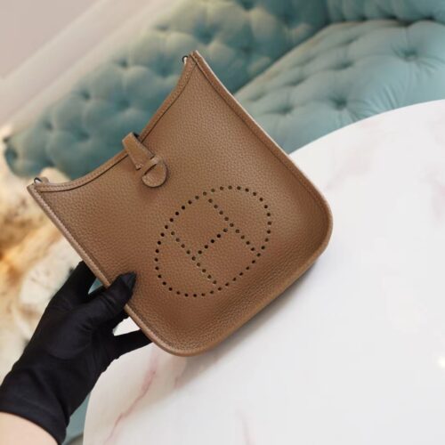 Lcmode Factory Hermes D0 Berge De Weimer Evelyne Mini 16CM Clemence Leather