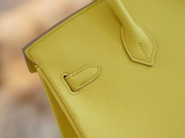341c3573528c391 Handmade Hermes Birkin 25CM Epsom 9R Lime Gold Hardware