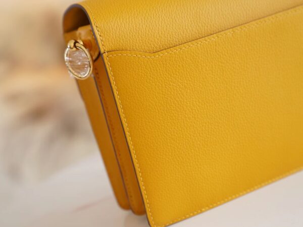 345b88392ab63cd God Factory Bags Hermes 9D Amber Roulis Mini 18cm Evercolor Gold Hardware