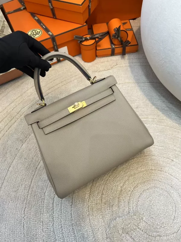 349b4049f281830-jpg Hermes Kelly 25CM 81 Gris Tourterelle Togo Leather Gold Hardware