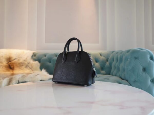 351eb3f9fde868a Discount Hermes CK89 Nior Chevre Leather Mini Bolide18CM Silver Hardware